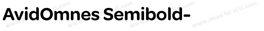 AvidOmnes Semibold字体转换